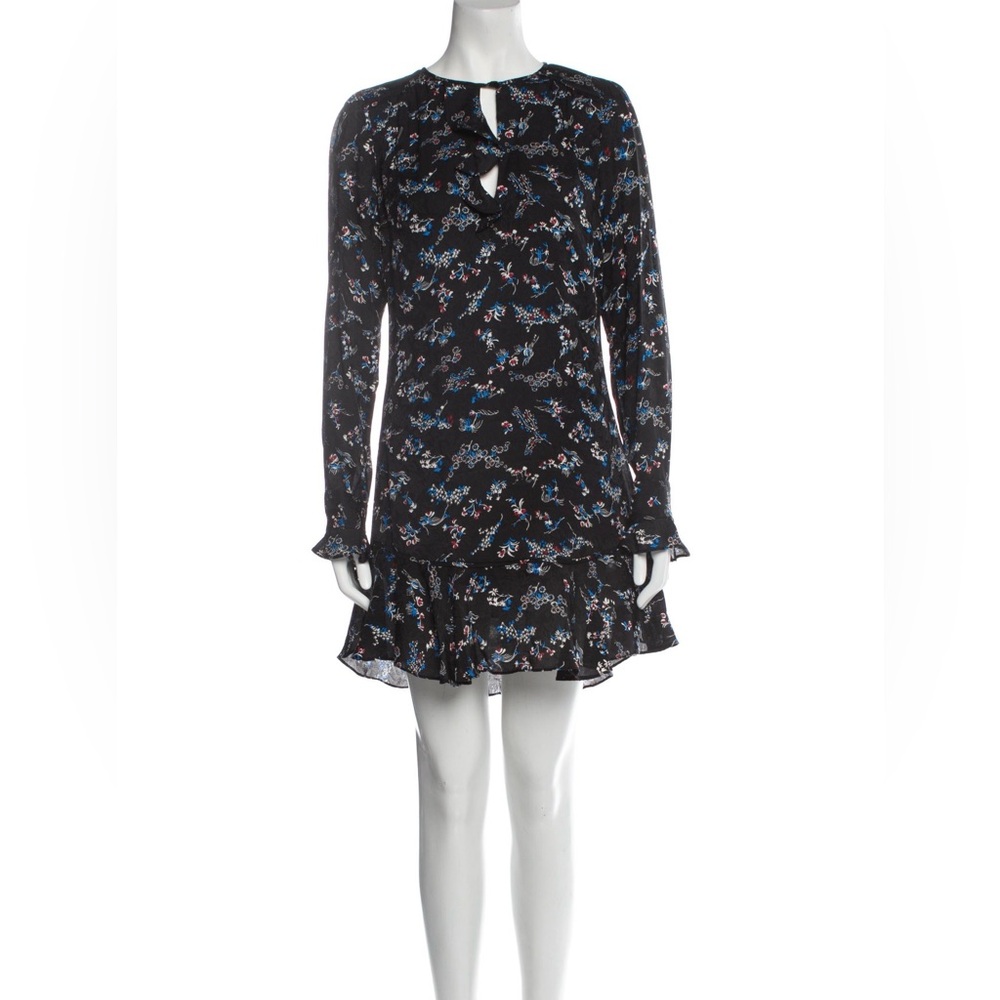 Veronica Beard Silk Ruffle Mini Dress